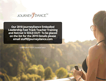 Tablet Screenshot of journeydance.org